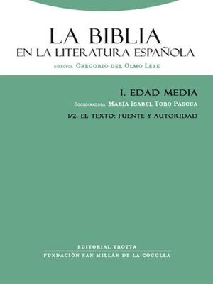 cover image of La Biblia en la literatura española I/2